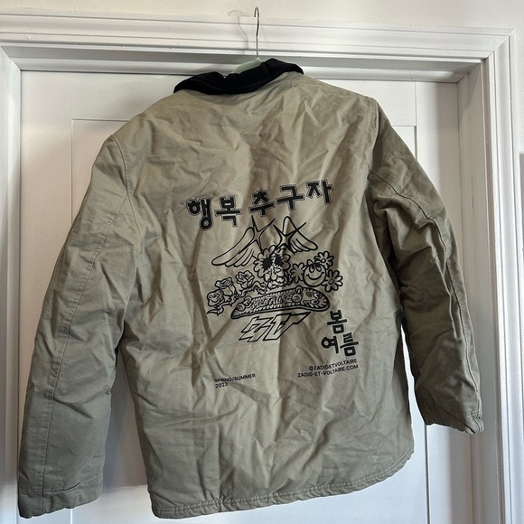 Zadig & Voltaire Mink Collar Shearling Coat size Medium NWT - Picture 3 of 5